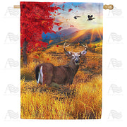 America Forever Deer Rutting Season House Flag