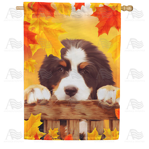 America Forever Lonely Puppy House Flag