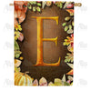 America Forever Pumpkins & Leaves Monogram House Flag