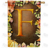 America Forever Pumpkins & Leaves Monogram House Flag