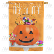 America Forever Halloween Candy Bucket House Flag