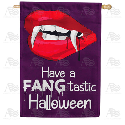 America Forever Fangtastic Halloween House Flag