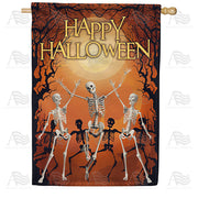 America Forever Halloween Dancing Skeletons House Flag