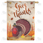 America Forever Season To Give Thanks House Flag