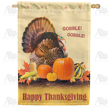 America Forever Gobble! Gobble! House Flag
