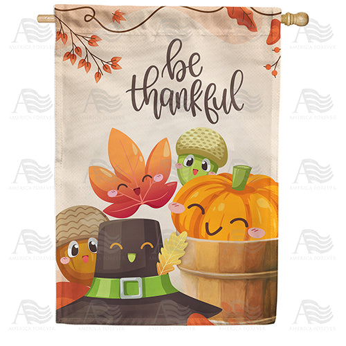 America Forever Fall Faces House Flag