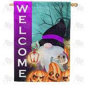 America Forever Gnome On Haunted Trail House Flag