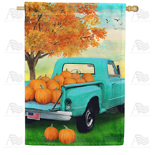 America Forever Day At Pumpkin Farm House Flag