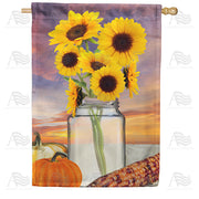 America Forever Autumn Fragrance House Flag