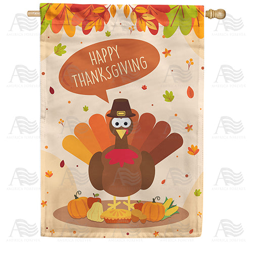 America Forever Time To Gobble Up! House Flag