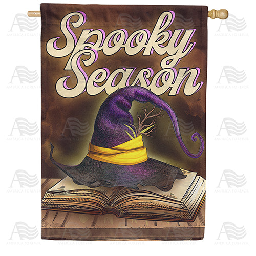 America Forever It's The Spooky Season House Flag