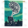 America Forever Spooky Halloween Night House Flag