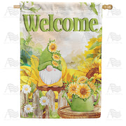 America Forever Autumn Gnome House Flag