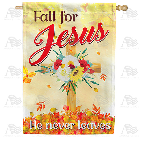 America Forever Jesus Is Always Near House Flag