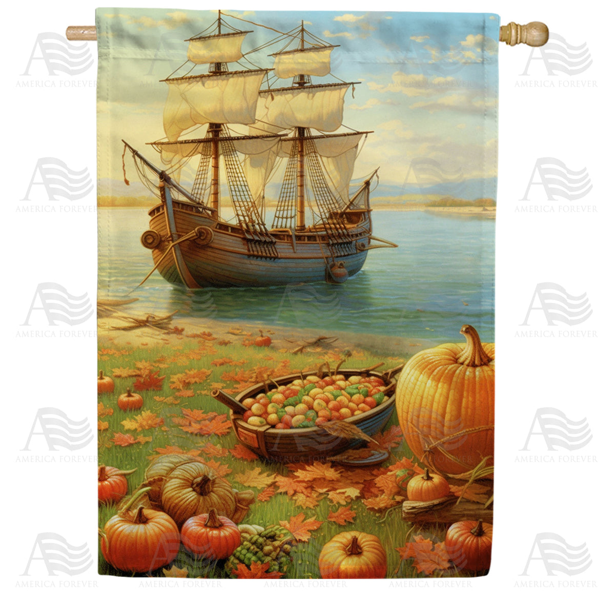 America Forever Mayflower House Flag