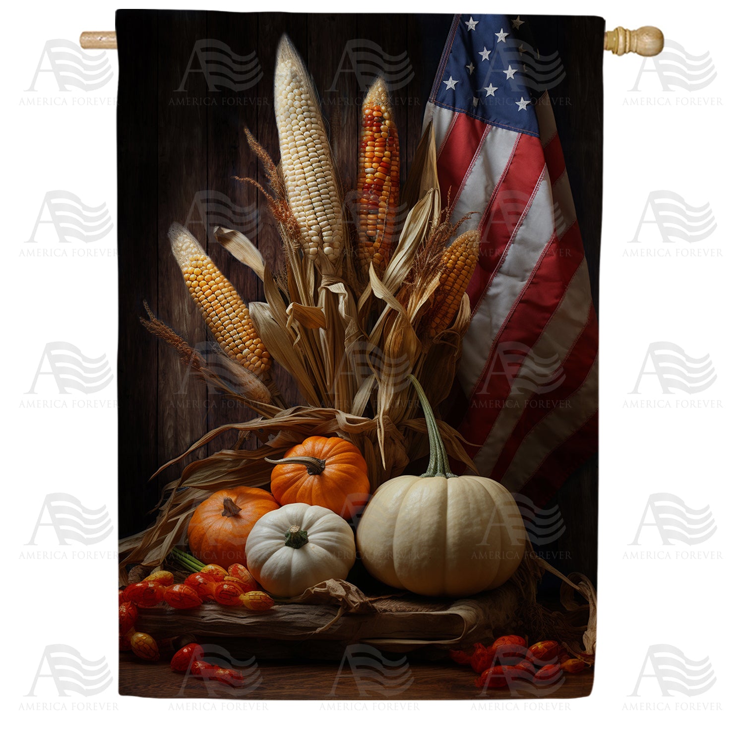 America Forever Proudly Grown In America House Flag