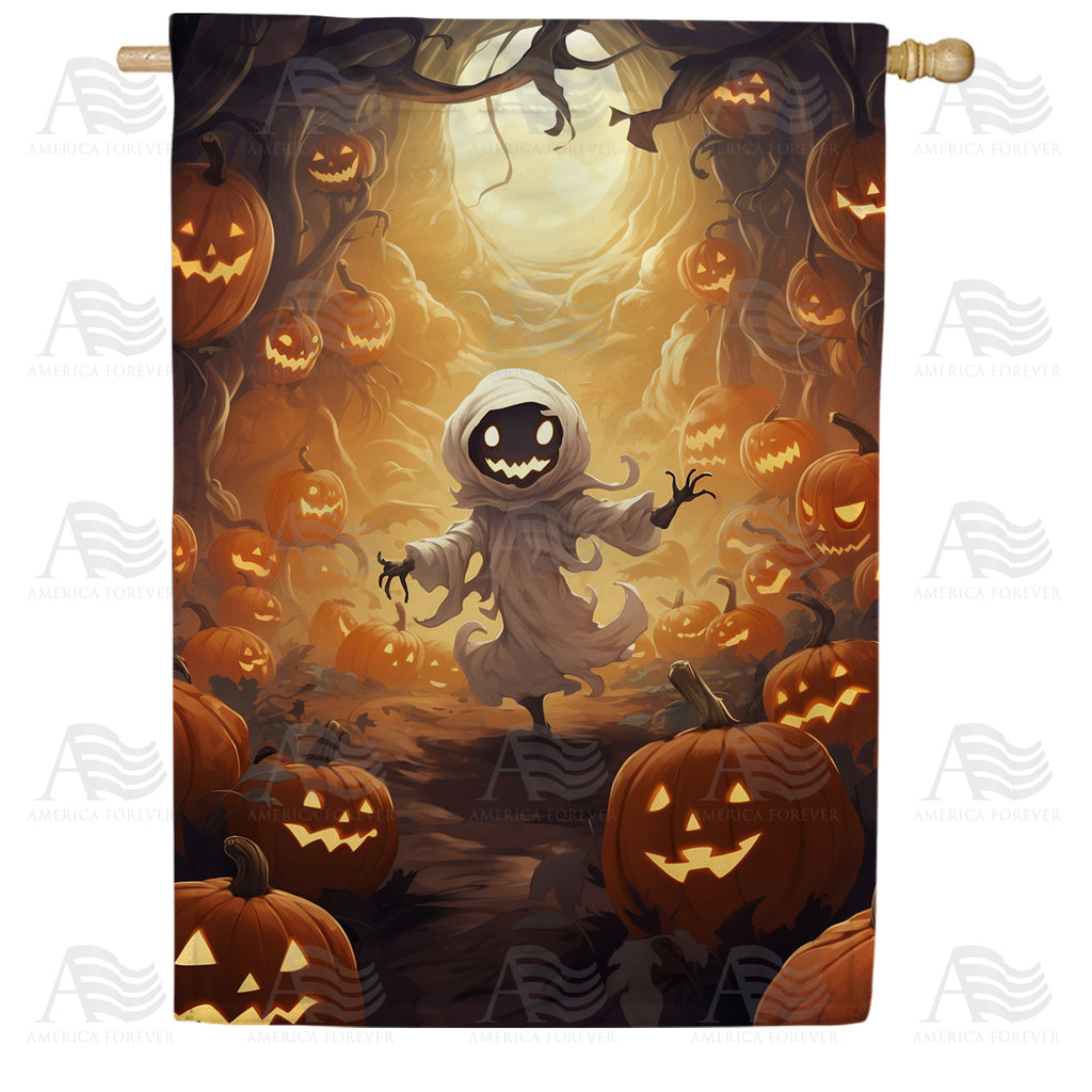 America Forever Wicked Pumpkin Tunnel House Flag