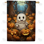 America Forever Little Happy Ghost House Flag