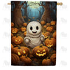 America Forever Little Happy Ghost House Flag