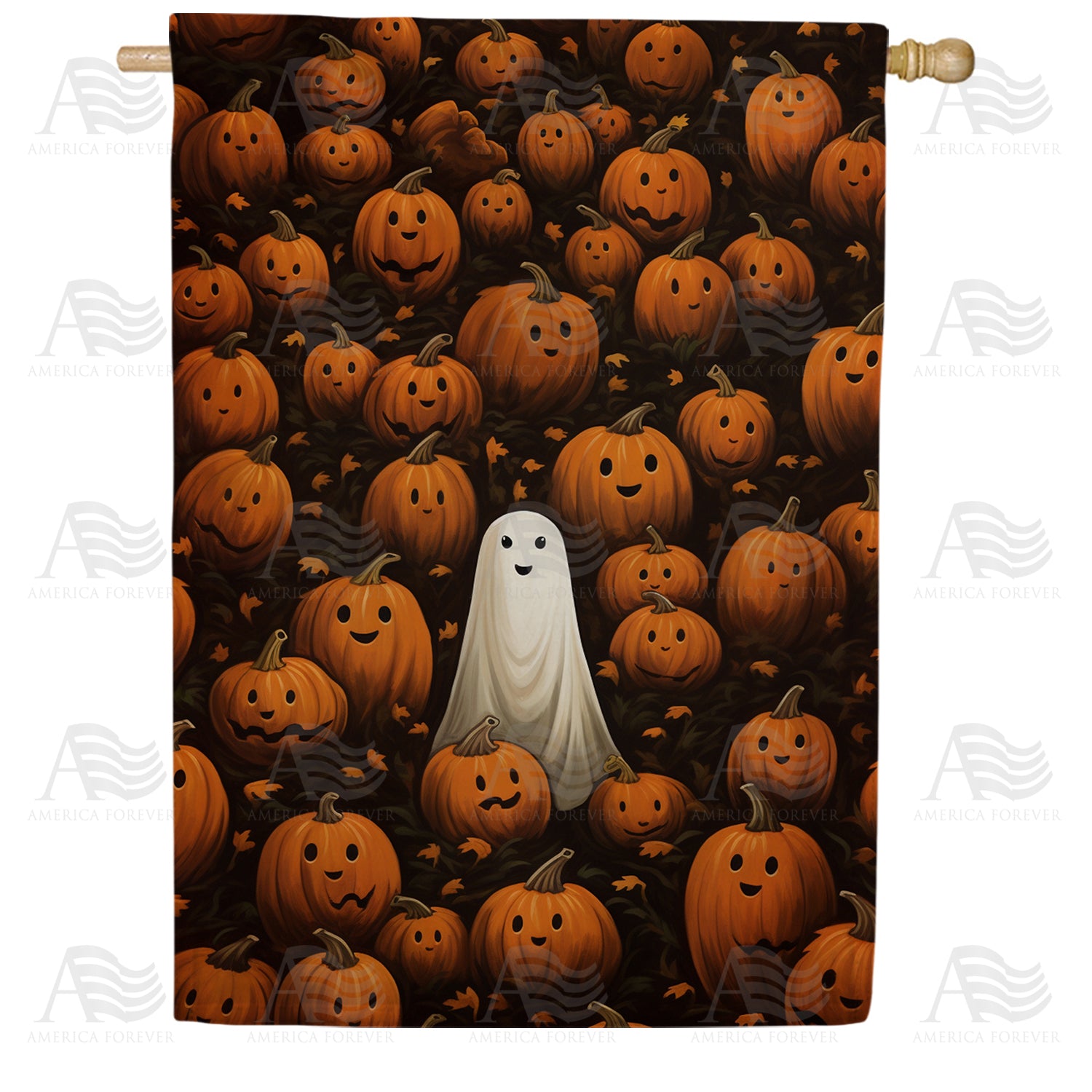America Forever Lost Ghost House Flag