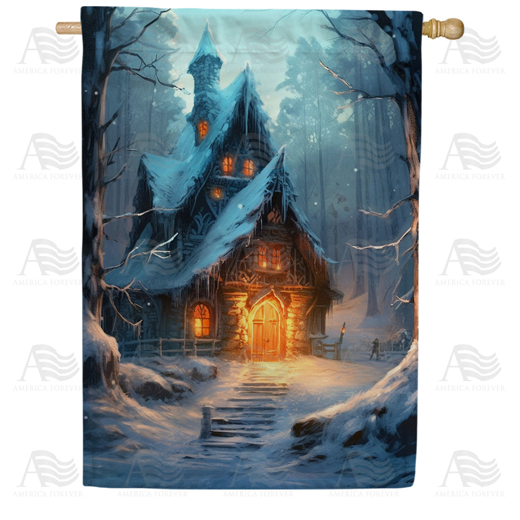America Forever Frozen Evil House House Flag