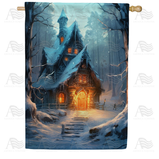 America Forever Frozen Evil House House Flag