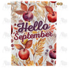 America Forever Hello September Colors House Flag