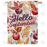 America Forever Hello September Colors House Flag
