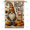 America Forever Hello Fall Gnome House Flag