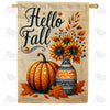 America Forever Sunflower Pumpkin Vase House Flag