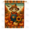 America Forever Fall Y'all Scarecrow House Flag