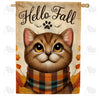 America Forever Hello Fall Cat House Flag