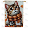America Forever Hello Fall Cat House Flag