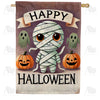 America Forever Happy Halloween Mummy House Flag