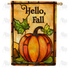 America Forever Hello Fall Pumpkin House Flag