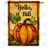 America Forever Hello Fall Pumpkin House Flag