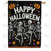 America Forever Happy Halloween Skeletons House Flag