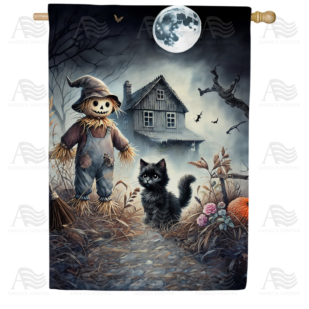 America Forever Haunted House Halloween House Flag