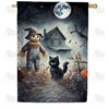America Forever Haunted House Halloween House Flag