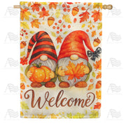 America Forever Welcome Fall Gnomes House Flag