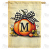 America Forever Fall Pumpkin Monogram House Flag