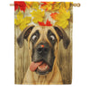 America Forever Fall Great Dane with Ladybug House Flag