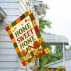 America Forever Home Sweet Home Autumn Patchwork Quilt House Flag