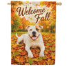 America Forever Welcome Fall Pitbull House Flag