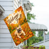 America Forever Welcome Fall Dog French Bulldog House Flag
