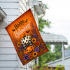 America Forever Happy Halloween Stacked Pumpkins House Flag