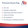 Classic American Flag House Flag