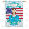 America Forever Nurses Are Heroes Too! House Flag