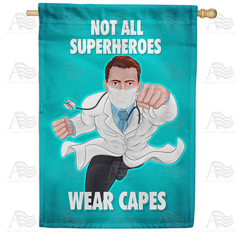 America Forever Capeless But Still Super! House Flag