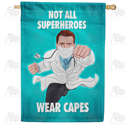 America Forever Capeless But Still Super! House Flag